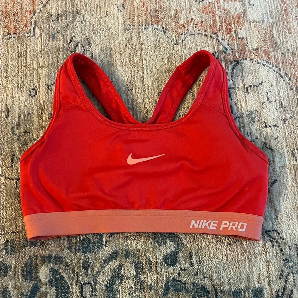 Nike Pro Women's Vibrant Red Sports Bra